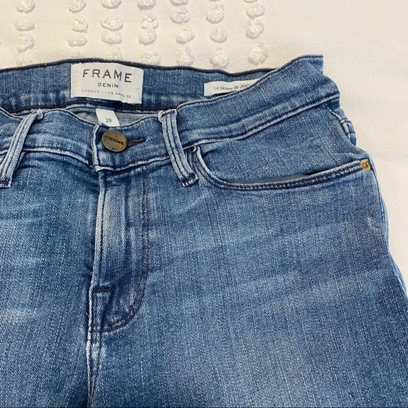 Frame Denim Le Skinny de Jeanne Crop - Med Wash - Picture 4 of 5